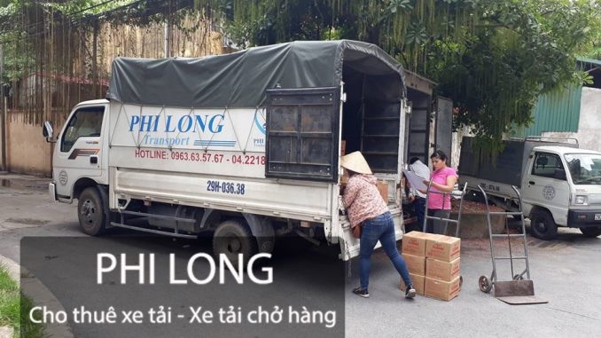 Phi Long cho thuê xe tải chở hàng tại phố Tản Đà