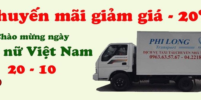 Dịch vụ cho thuê xe tải chở hàng giá rẻ Phi Long tại phố Thi Sách