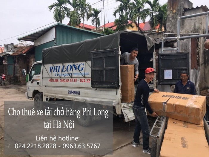 Xe tải chuyển nhà Phi Long tại phố Kim Quan