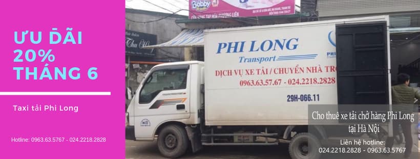 Dịch vụ xe tải chuyển nhà Phi Long tại phố Trưng Nhị