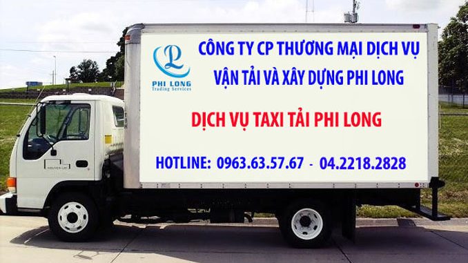 Xe tải chuyển nhà Phi Long tại phố Đào Văn Tập