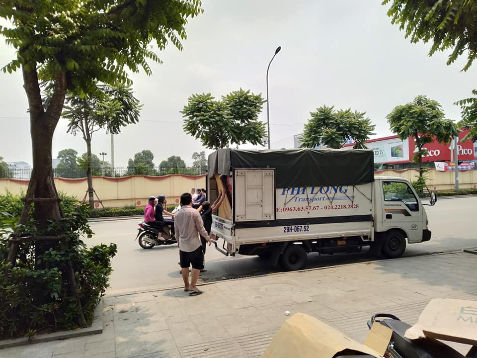 Xe tải chuyển nhà giá rẻ Phi Long tại phố Đặng Vũ Hỷ