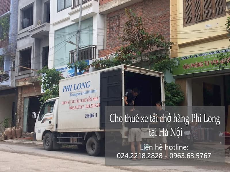 Xe tải chuyển nhà Phi Long tại phố Hoàng Như Tiếp