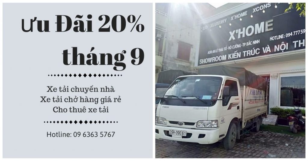 Xe tải chuyển nhà giá rẻ Phi Long tại xã Minh Tân