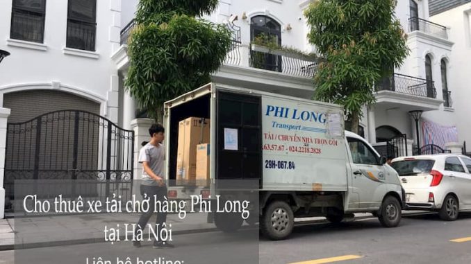 Xe tải chuyển nhà Phi Long tại đường đức giang